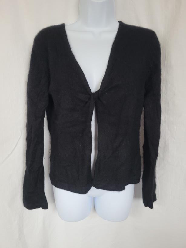 Zwart dames vest 70% angora mt L merk Turn Over, ., Zwart, Maat 42/44 (L), Ophalen of Verzenden