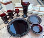 GEZOCHT! Avon Cape Cod Robijnrode Servies Set, Ophalen