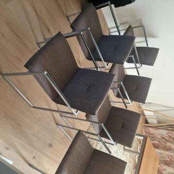 6 prachtige design eetkamer stoelen beschikbaar voor biedingen