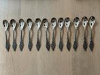 12 Antieke Theelepels met Sierlijk Design, Ophalen of Verzenden