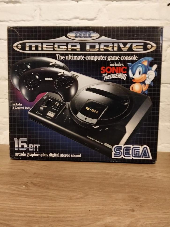 Sega Mega Drive met Sonic The Hedgehog - Compleet!, Spelcomputers en Games, Games | Sega, Zo goed als nieuw, Ophalen of Verzenden