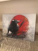 De Stier is los voor bosje bloemen ophalen, Ophalen