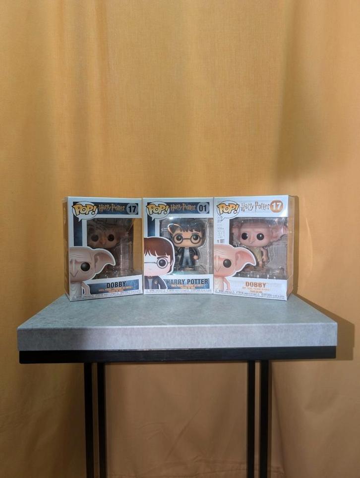 Funko Pop Harry Potter set (Harry & Dobby), Verzamelen, Harry Potter, Zo goed als nieuw, Actiefiguurtje, Ophalen