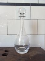 vintage karaf, oude drankfles kristal, bolle buik zware stop, Verzamelen, Glas en Borrelglaasjes, Verzenden