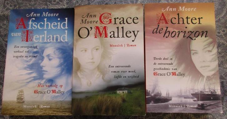trilogie Ann Moore - Grace O'Malley voor 17,50 euro, Boeken, Romans, Ophalen of Verzenden