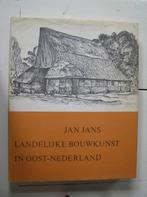 Landelijke bouwkunst in Oost-Nederland van Jan Jans, Boeken, Ophalen of Verzenden, 20e eeuw of later, Zo goed als nieuw