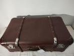 K396 VINTAGE jaren 40-50 koffer /hutkoffer van geperst karto, Overige materialen, Gebruikt, -, -