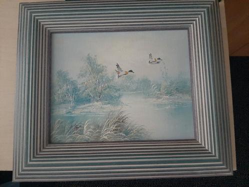 Schilderij met eenden erop, Antiek en Kunst, Kunst | Schilderijen | Klassiek, Ophalen of Verzenden