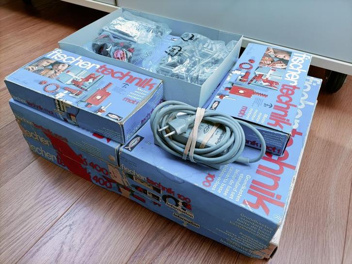 FischerTechnik 6x doos compleet incl 2x werkende motor, Kinderen en Baby's, Speelgoed | Educatief en Creatief, Gebruikt, Knutselen