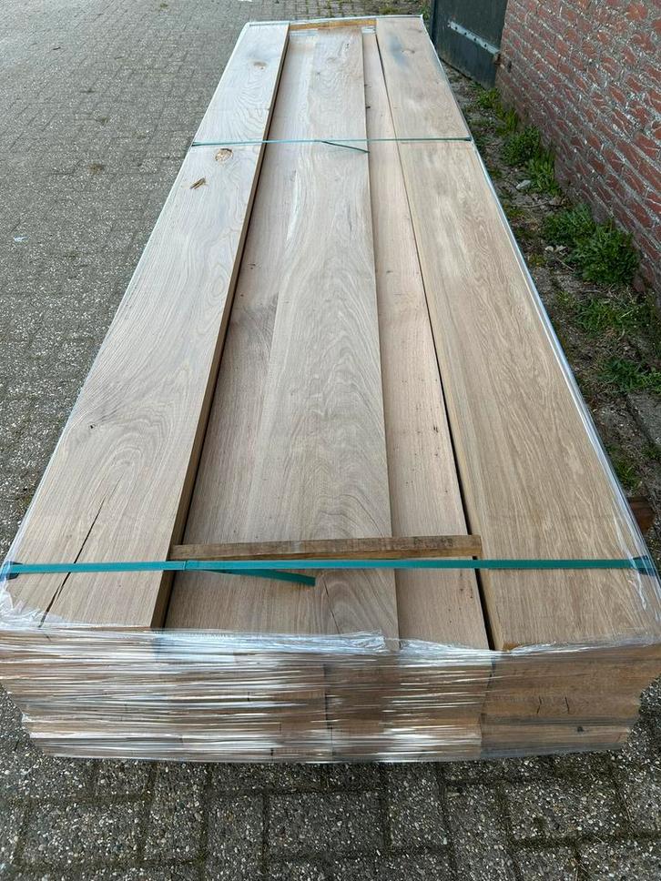 Eiken planken te koop. 250x40 mm geschaafd 3/4 meter lang, Doe-het-zelf en Verbouw, Hout en Planken, Nieuw, Plank, Eiken, 300 cm of meer