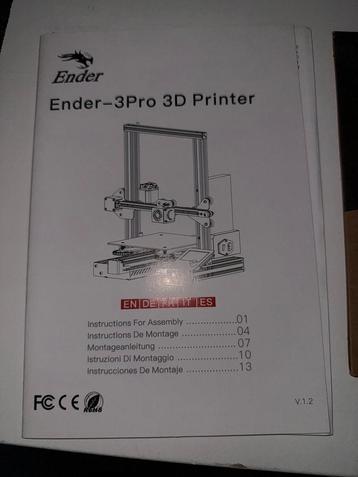 Creality Ender 3pro 3D printer [nieuw] beschikbaar voor biedingen