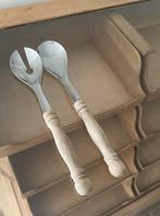 Bistro slabestek opscheplepel opscheplepels vintage hout, Ophalen of Verzenden