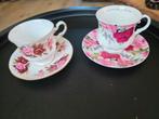 2 engelse kopjes, Ophalen of Verzenden, Porselein, Overige stijlen, Kop(pen) en/of Schotel(s)