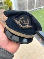 Vintage KLM piloten/bemannings pet +-1970, Kleding | Heren, Ophalen, Gedragen, 58 of 59 cm (L, 7¼ of ⅜ inch), Pet