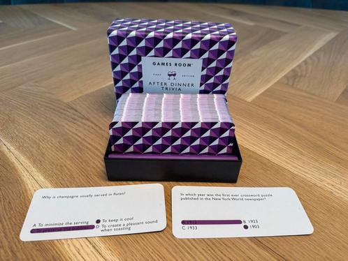 After Dinner Trivia – (Engels, compleet), Hobby en Vrije tijd, Gezelschapsspellen | Kaartspellen, Zo goed als nieuw, Ophalen of Verzenden