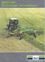 Folder Deutz Fahr Hochleistungs Kreiselschwader, Ophalen of Verzenden, Gelezen, Tractor en Landbouw