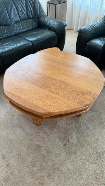Eikenhouten salon tafel