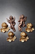 Set van 6 fraaie beeldjes/engelfiguurtjes als kerstdecoratie, Verzenden, Zo goed als nieuw