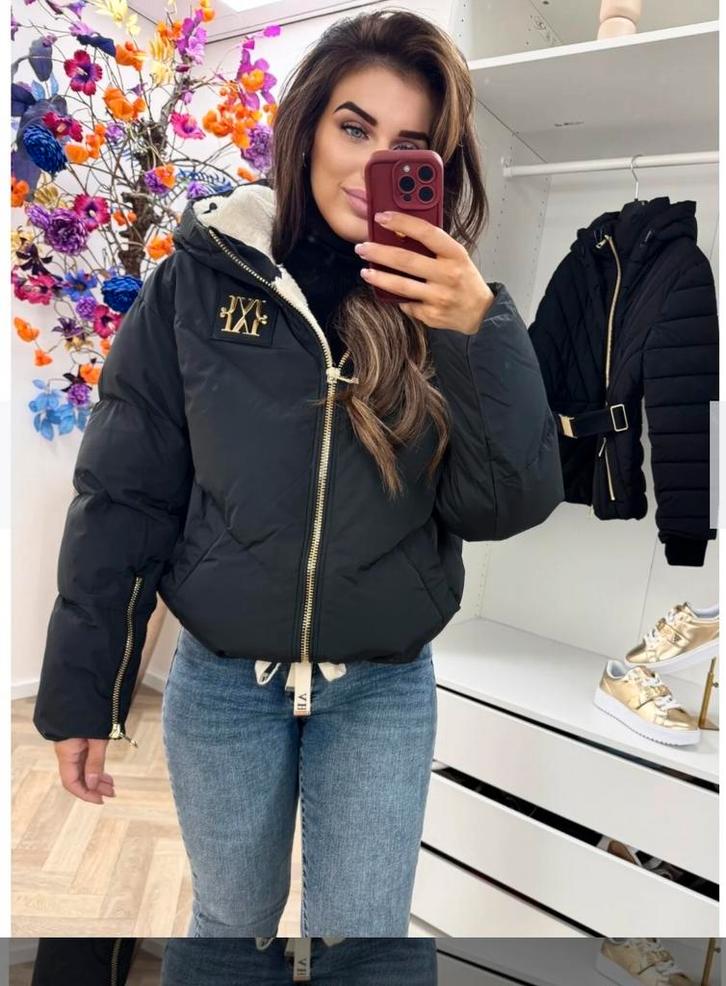 Josh V Puffer Jacket, Kleding | Dames, Jassen | Winter, Zo goed als nieuw, Maat 38/40 (M), Zwart, Ophalen of Verzenden