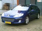 Peugeot 407 SW 2.0-16V XR Nwe Distr. Riem Airco LMV Pano Cru, Auto's, Peugeot, Gebruikt, Zwart, 4 cilinders, Blauw