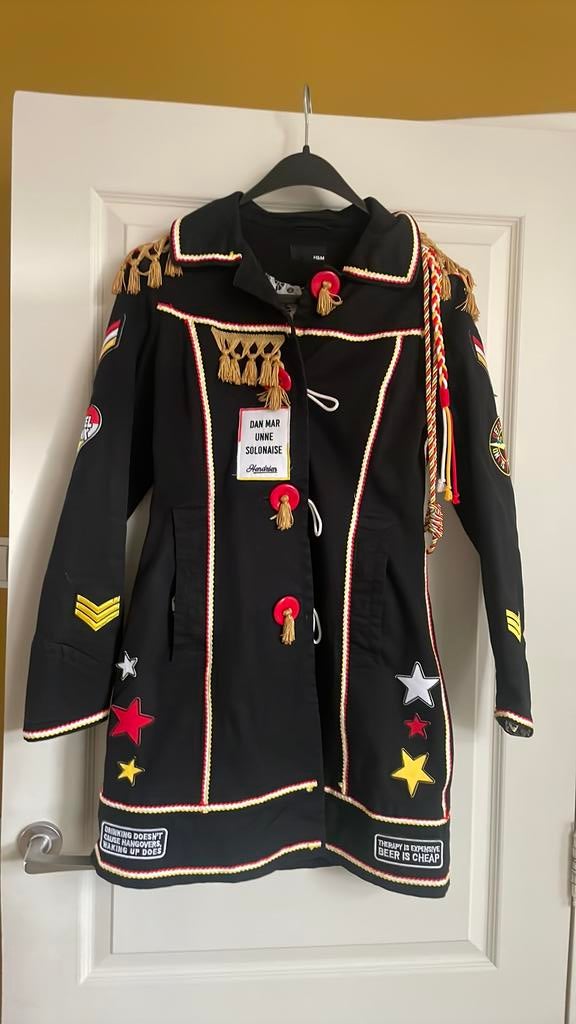 Oeteldonk carnavalsjas, Kleding | Dames, Carnavalskleding en Feestkleding, Ophalen of Verzenden, Zo goed als nieuw, Carnaval