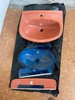 Vintage wasbak wastafel badkamer en toilet mid century, Ophalen, Nieuw, Steen, Wastafel