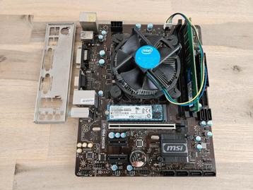 MSI B250M PRO-VD inclusief 128gb ssd,4gb DDR4 en processor beschikbaar voor biedingen