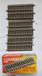 Fleischmann halve recht 6102, Hobby en Vrije tijd, Modeltreinen | H0, Gelijkstroom, Fleischmann, Rails, Ophalen of Verzenden