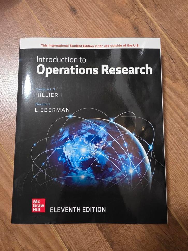 Operations Research - Hillier & Lieberman, Boeken, Studieboeken en Cursussen, Zo goed als nieuw, HBO, Beta, Ophalen
