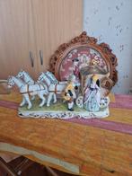 Antieke Porseleinen Koets met Paarden, Antiek en Kunst, Ophalen