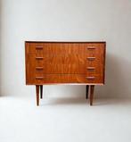 Vintage Midcentury Teak Ladekast, Zo goed als nieuw, Minder dan 100 cm, 25 tot 50 cm, Scandinavisch deens teak vintage midcentury