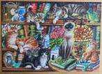 Gibsons puzzel. Puss in Books. 1000 stukjes., Hobby en Vrije tijd, Denksport en Puzzels, Ophalen of Verzenden, 500 t/m 1500 stukjes