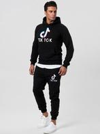 SALES! 1097 Zwart trainingspak unisex TikTok print mt L, Kleding | Dames, Zwart, Nieuw, Ophalen of Verzenden, Maat 42/44 (L)