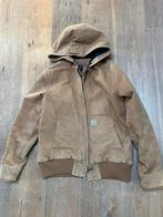 Carhartt J130-W Workwear Fleece Canvas Jack & Hoodie Bruin M, Bruin, Maat 48/50 (M), Carhartt, Ophalen of Verzenden