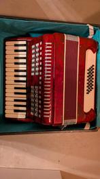 Oude harmonica - onbekend merk, Muziek en Instrumenten, Accordeons, Gebruikt, Met riemen, Overige formaten, Toetsaccordeon