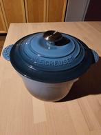 Le Creuset Rijst Cocotte Every Marine, Gietijzer, Ophalen of Verzenden, Zo goed als nieuw, Keramische plaat