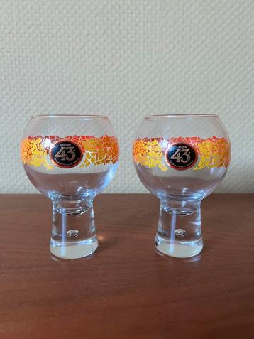 Set van 2 limited edition likeur 43 glazen Gaudi mozaiek beschikbaar voor biedingen