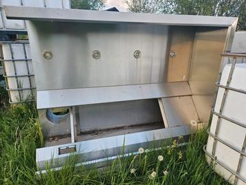 afzuig horeca rvs zonder motor l vorm 175 x 130 en 285 x 130 beschikbaar voor biedingen