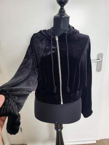 Zwarte Suede Vest - Maat L - H&M beschikbaar voor biedingen