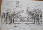 Apeldoorn - paleis het Loo - tekening Marius Jansen, Ophalen of Verzenden, 1980 tot heden, Gelopen, Gelderland