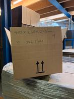 Partij dozen 713 stuks 405x250x255 mm  dubbele golf, Ophalen, Doos, Opvouwbaar, Minder dan 50 cm