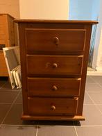 Houten nachtkastje, Ophalen, Gebruikt, Hout, 70 cm of meer