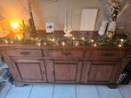 Mooie houten dressoir met lades en deuren, Huis en Inrichting, Kasten | Buffetkasten, Ophalen, Gebruikt, 200 cm of meer, Minder dan 100 cm
