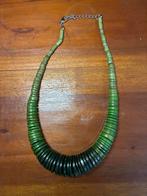 Avalaya Groene Houten Kralen Ketting, Ophalen of Verzenden, Zo goed als nieuw, Groen, Overige materialen