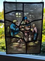 Gebrandschild glas in lood raamhanger, Antiek en Kunst, Ophalen of Verzenden