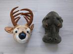 2 dierenkoppen van Bibib, Ophalen of Verzenden, Gebruikt, Overige typen
