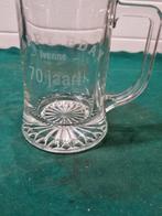 bierpul van glas happy bday, Ophalen of Verzenden