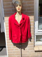 Rood soepelvallend colbertje maat 44 merk Voud, Ophalen of Verzenden, Zo goed als nieuw, Rood