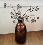 Koperkleirige glazen vaas, Ophalen, Overige kleuren, 50 tot 75 cm, Glas