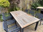 Bois Le Duc 200cm tuintafel, Ophalen, Gebruikt, Eettafel, 6 zitplaatsen